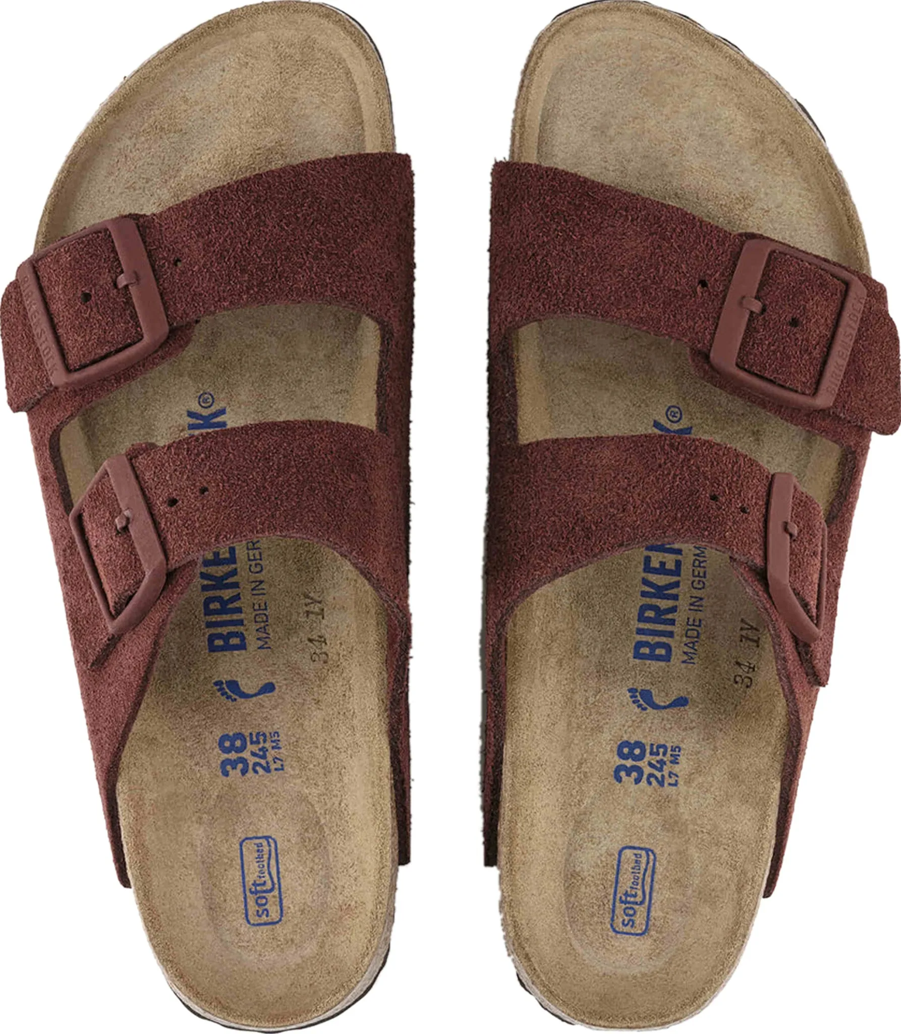 Arizona Soft Footbed Suede Leather Sandals - Women's|-|Sandales Arizona Lit de pied souple Suède - Femme