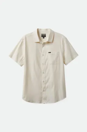 Charter Oxford S/S Woven Shirt - Off White