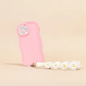 Crochet Flower Phone Strap Bundle - White Daisy