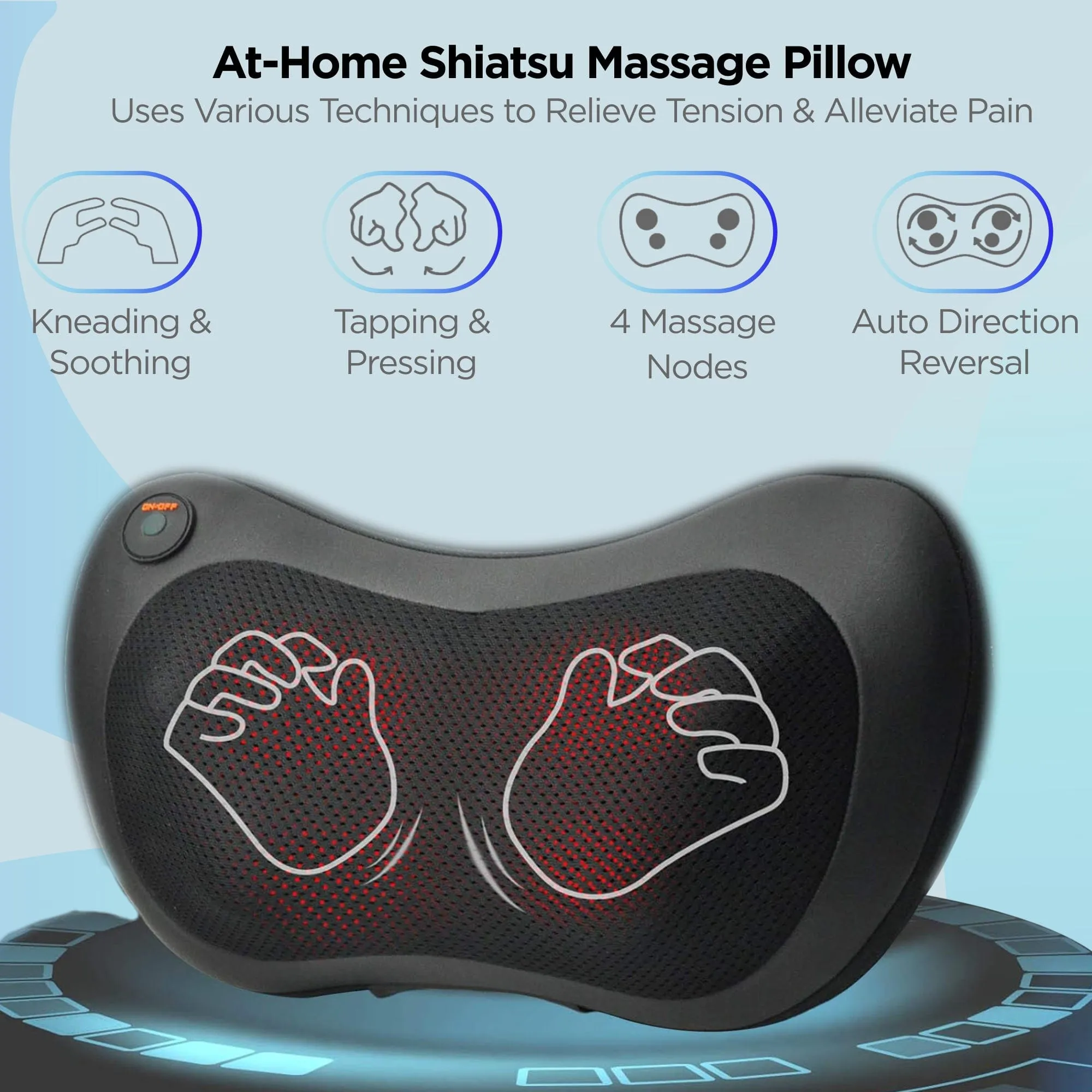 Dr Physio USA Shiatsu Cushion Full Body Neck Massager Machine 1012