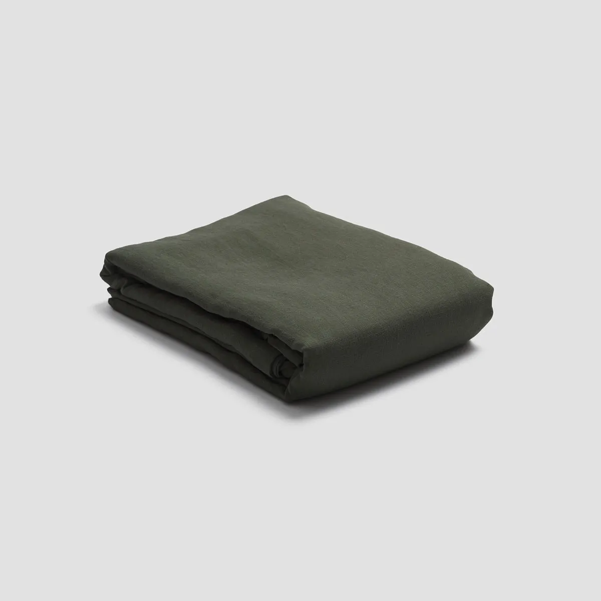 Fern Green 100% Linen Duvet Cover