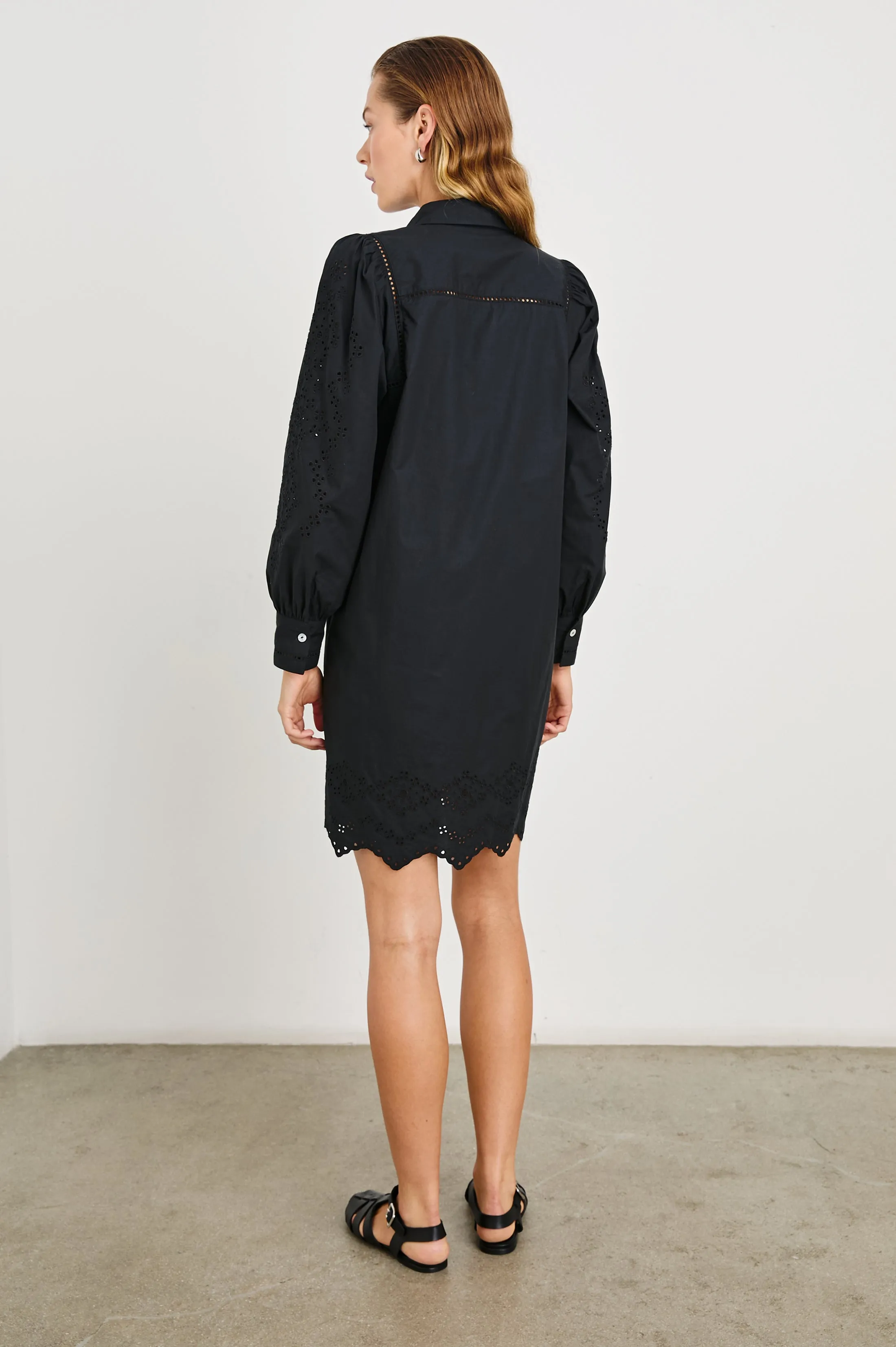 FERNANDA DRESS - BLACK EYELET