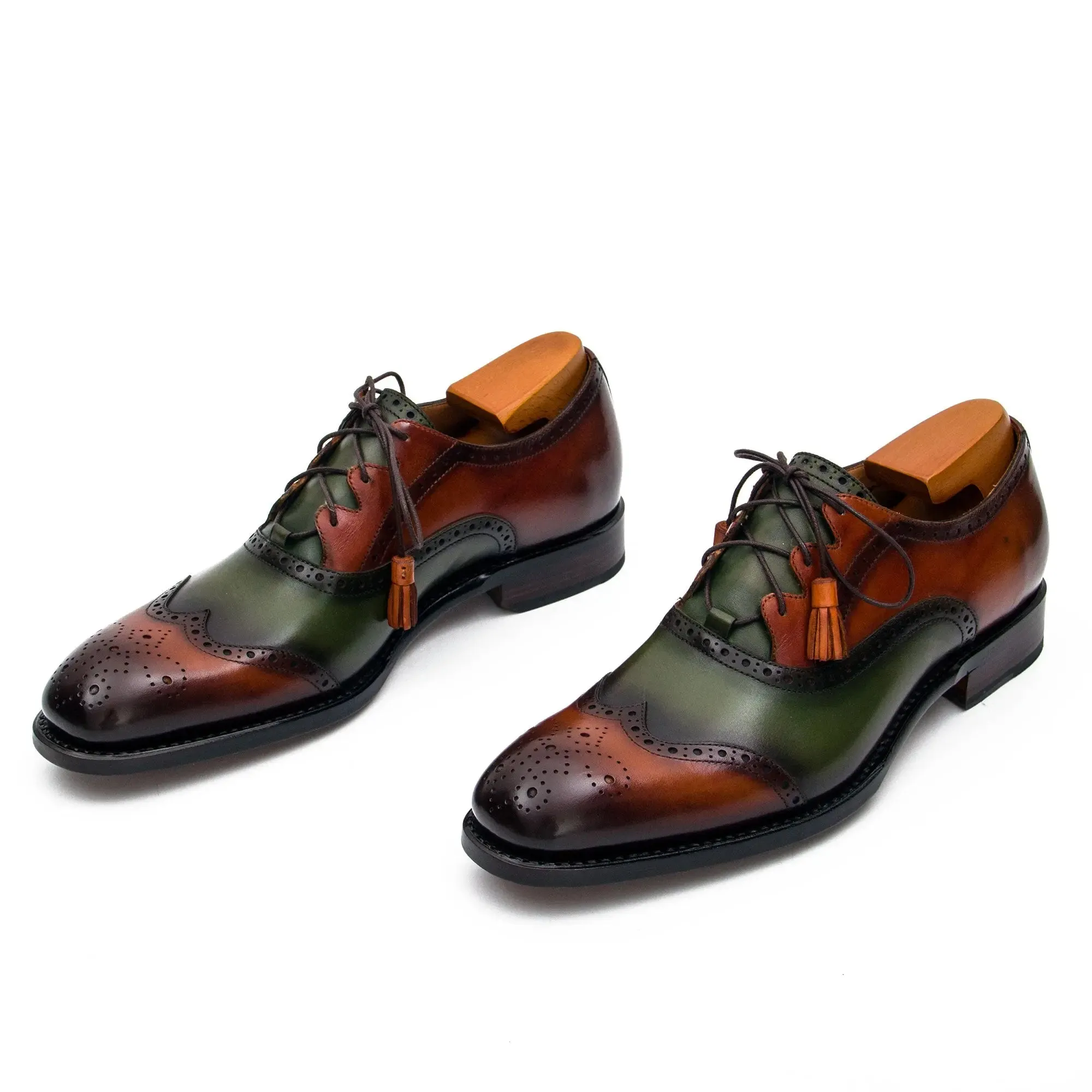 Goodyear Handmade multicolor leather oxford