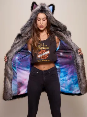 Grey Wolf Galaxy Classic Collector Edition Faux Fur Coat | Women's