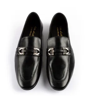 Leather Bit Loafers - Black - Ultra Flex