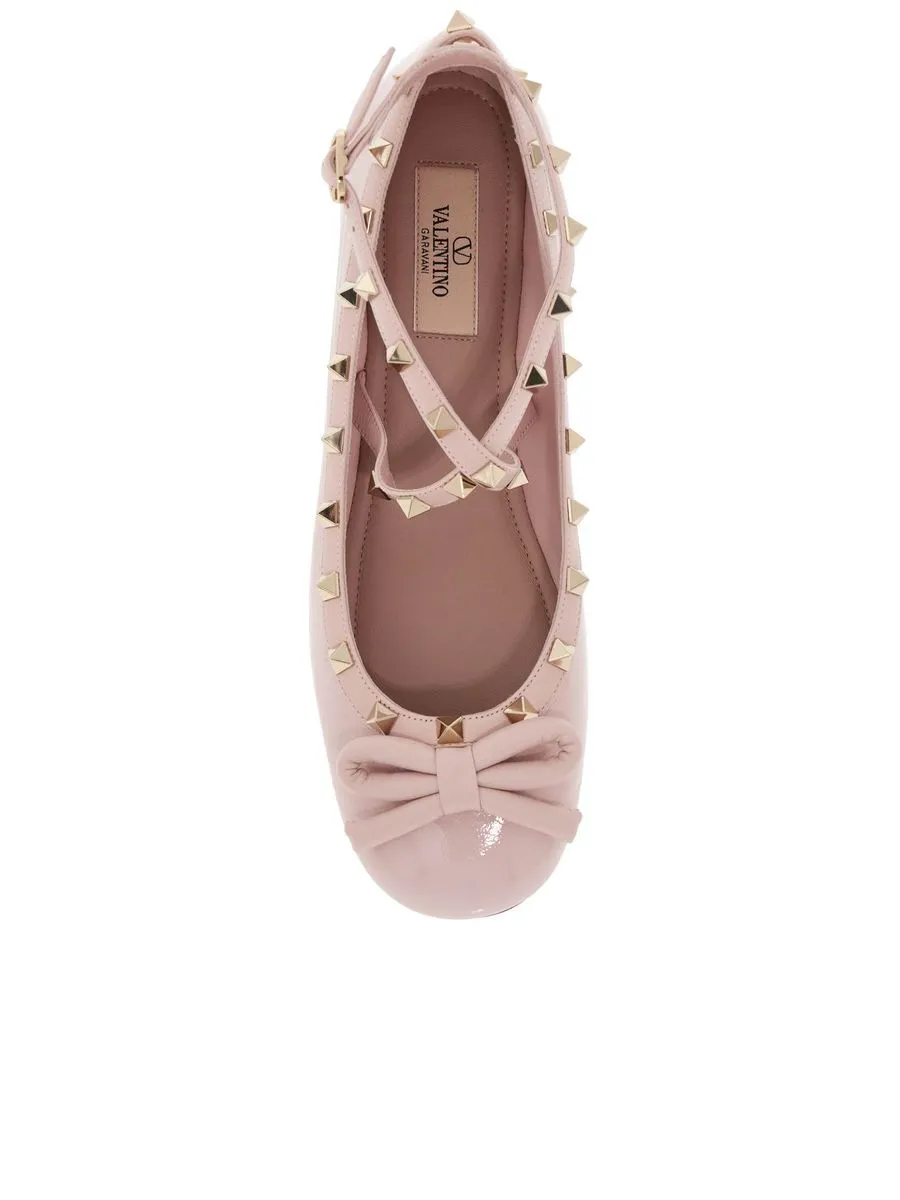 Patent Leather Rockstud Ballerinas