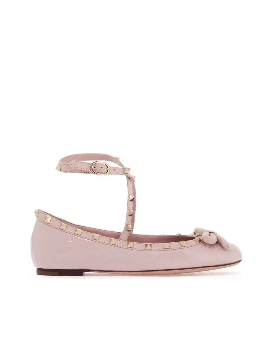 Patent Leather Rockstud Ballerinas