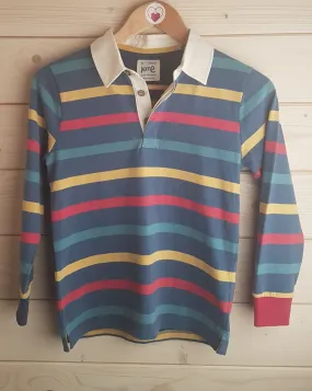 Striped Long-Sleeved Polo Shirt (9 Years) BNWT