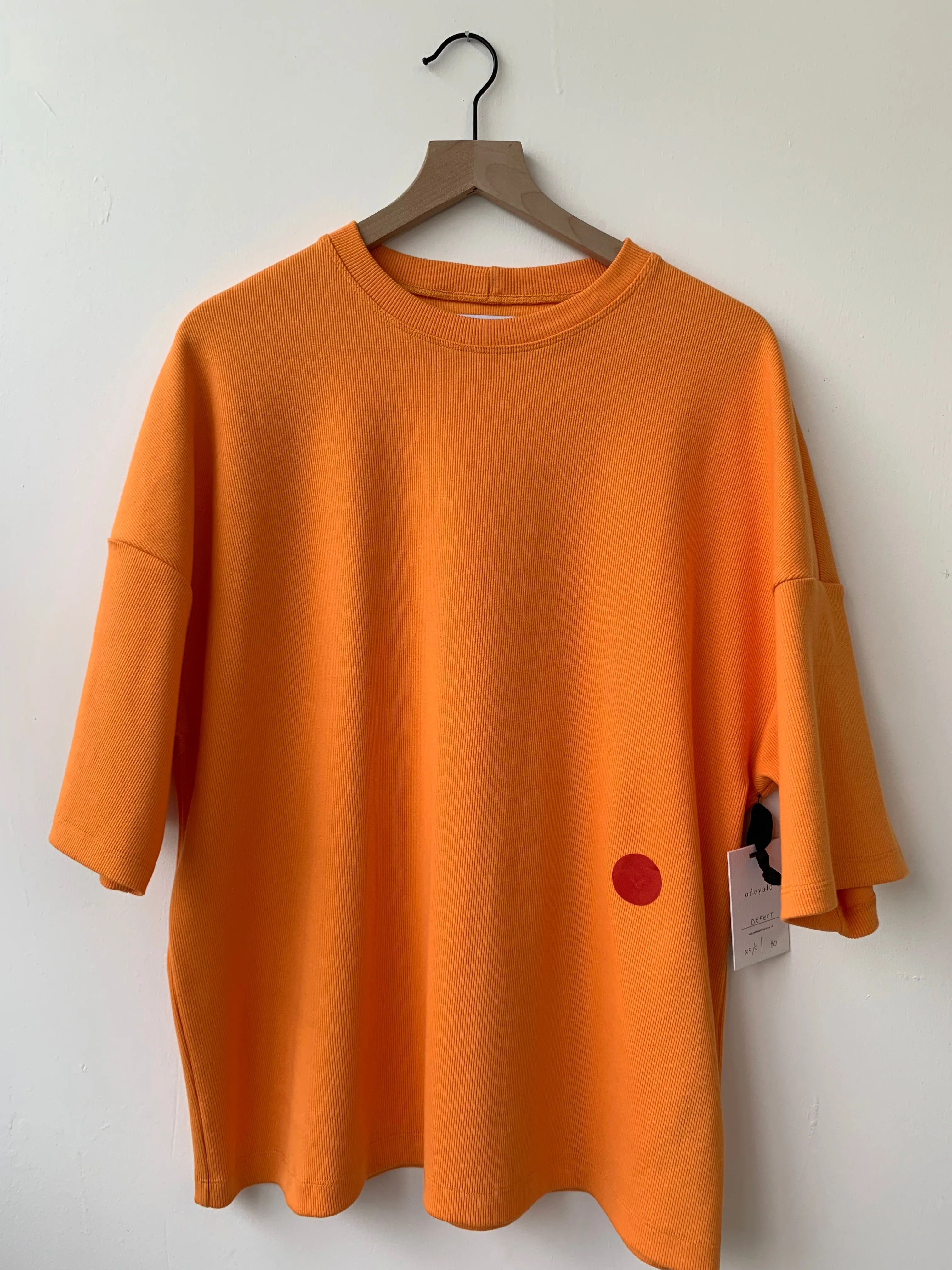 SYSTEME clementine oversized t-shirt-XS/S-M/L with little stains