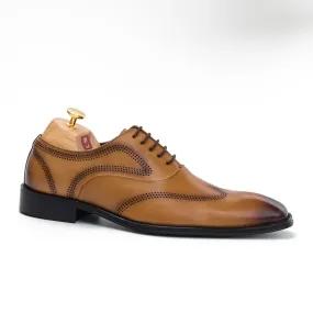 Tan Oxford dress shoes