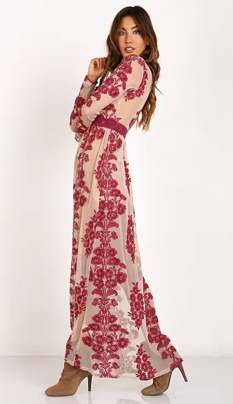 Temecula Maxi Dress Wine