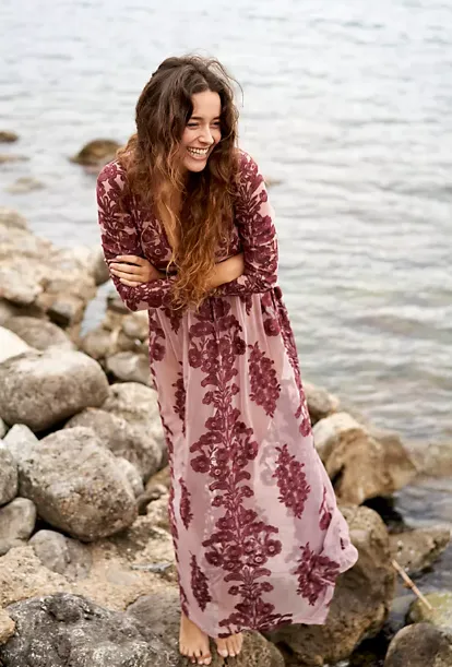 Temecula Maxi Dress Wine